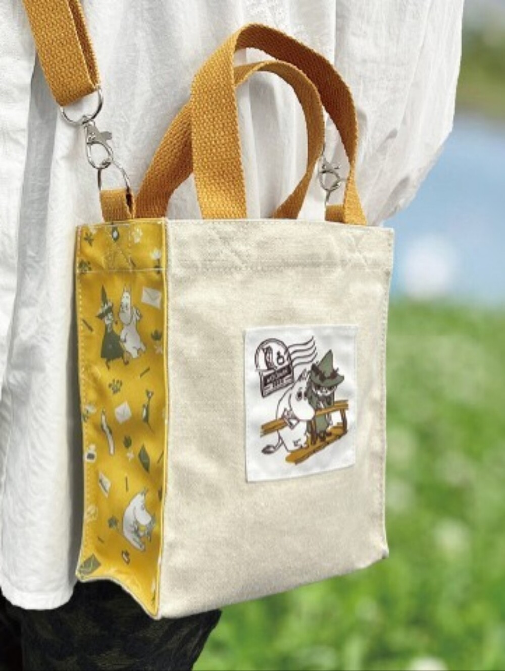 Moomin Crossbody Mini Tote Crossbody Bag Snufkin Moomin Japan Post Office New
